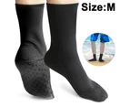 Neoprene Socks Diving Scuba Socks Wetsuit Fin Booties for Men Women Kids, 3MM Surfing Booties Beach Sock Thermal Flexible Anti Slip for Rafting Snorkeling - Black