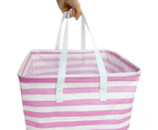 Large Laundry Hamper - Collapsible Laundry Basket With Handles | Dirty Clothes Hamper for Bedroom - Pink
