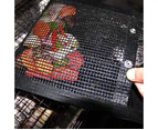 3pcs BBQ Non-Stick Mesh Grilling Bags Reusable Barbecue Bag Heat Resistant Cooking Tools for Picnic Outdoor