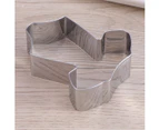 5pcs/Set Stainless Steel Cookie Cutters Lovely Baby Shower Biscuit Cutter DIY Chocolate Cake Mold for Kitchen Cafe Dessert Shop
