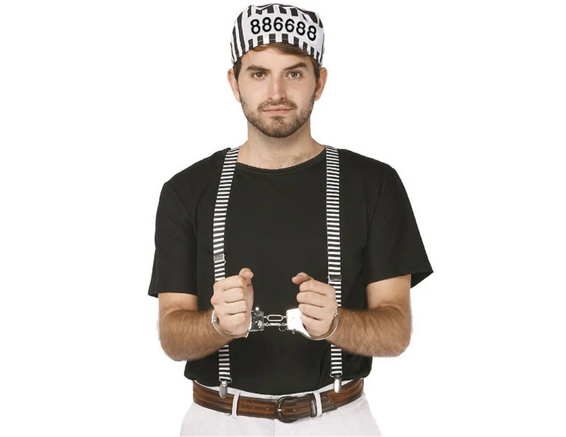 Jail Break 3 Piece Prisoner Costume Accessory Set