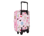 Penny Scallan Design Kids' Chirpy Bird Wheelie Bag - Pink/Multi