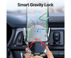 Dandelion Car Phone Holder Universal 360 Degree Rotation Mirror Gravity Car Air Outlet Navigation Mobile Phone Bracket for Driving-Silver A