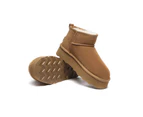 Australian Shepherd Ugg Mini Platform Boots Thick Bottom Ronnie - Chestnut