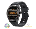 454*454 1.39 AMOLED Screen Smart Watch Men Always Display The Time Bluetooth Call Local Music Weather Forecast Health Smartwatch - black
