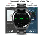 8G RAM 454*454 Screen Smart Watch Men Always Display The Time Bluetooth Call Local Music Men Smartwatch For Huawei TWS Earphones - dark grey steel
