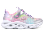 Skechers Girls' S-Lights: Twisty Brights Mystical Bliss Light-Up Sneakers - Silver/Multi