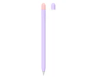 Case Cover Silicone Sleeve Compatible with Apple Pencil 1st Generation, Pen cover+two -color pen cap