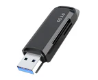 C307 USB 3.0 Portable Card Reader for SD, SDHC, SDXC, MicroSD, MicroSDHC, MicroSDXC, with Advanced All-in-One Design