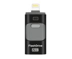 Flash Drive, 3 in 1 USB 3.0 Memory Stick, Photo Stick External Storage Thumb Drive for iPhone iPad Android Computer