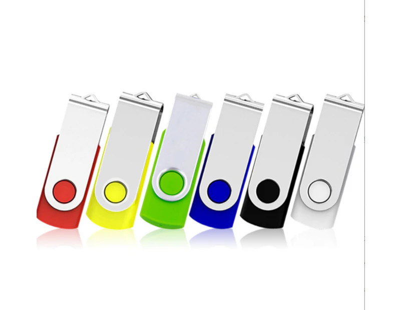 USB Flash Drive USB 2.0 Thumb Drives Bulk Colorful USB Memory Stick Zip Drive Jump Drives for Data Storage, File Sharing (Random Color)