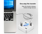 USB 3.0 Hub, Mini USB Hub with 4 USB 3.0 Ports for MacBook, Mac Pro, Mac Mini, iMac, Surface Pro, XPS, PC, Flash Drive, Mobile HDD and More