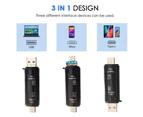 USB 2.0 Adapter,Portable Memory Card Reader,TF Card Reader for Smartphones&Tablets&PCs & Notebooks with OTG Function