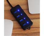 USB 3.0 Hub, 4-port USB Hub Splitter with Extended 0.6m / 1.2m Cable