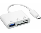 USB-C to SD Card Reader,Type C Micro SD TF Card Reader,3 in 1 USB-C