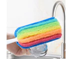 SunnyHouse Water Bottle Brush Soft Reusable Universal Wineglass Bottle Coffe Tea Cup Cleaning Brush for Kitchen-Rainbow