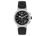 Hugo Boss Men's 44mm One Silicone Watch - Black/Silver