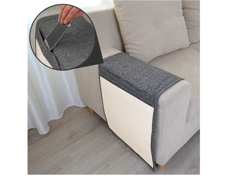 Cat Scratch Mat Scratch Protection Sofa for Cat, Couch Cat Scratch Mat, Furniture Protection, Scratch Protection for Upholstered Furniture (130X45Cm)