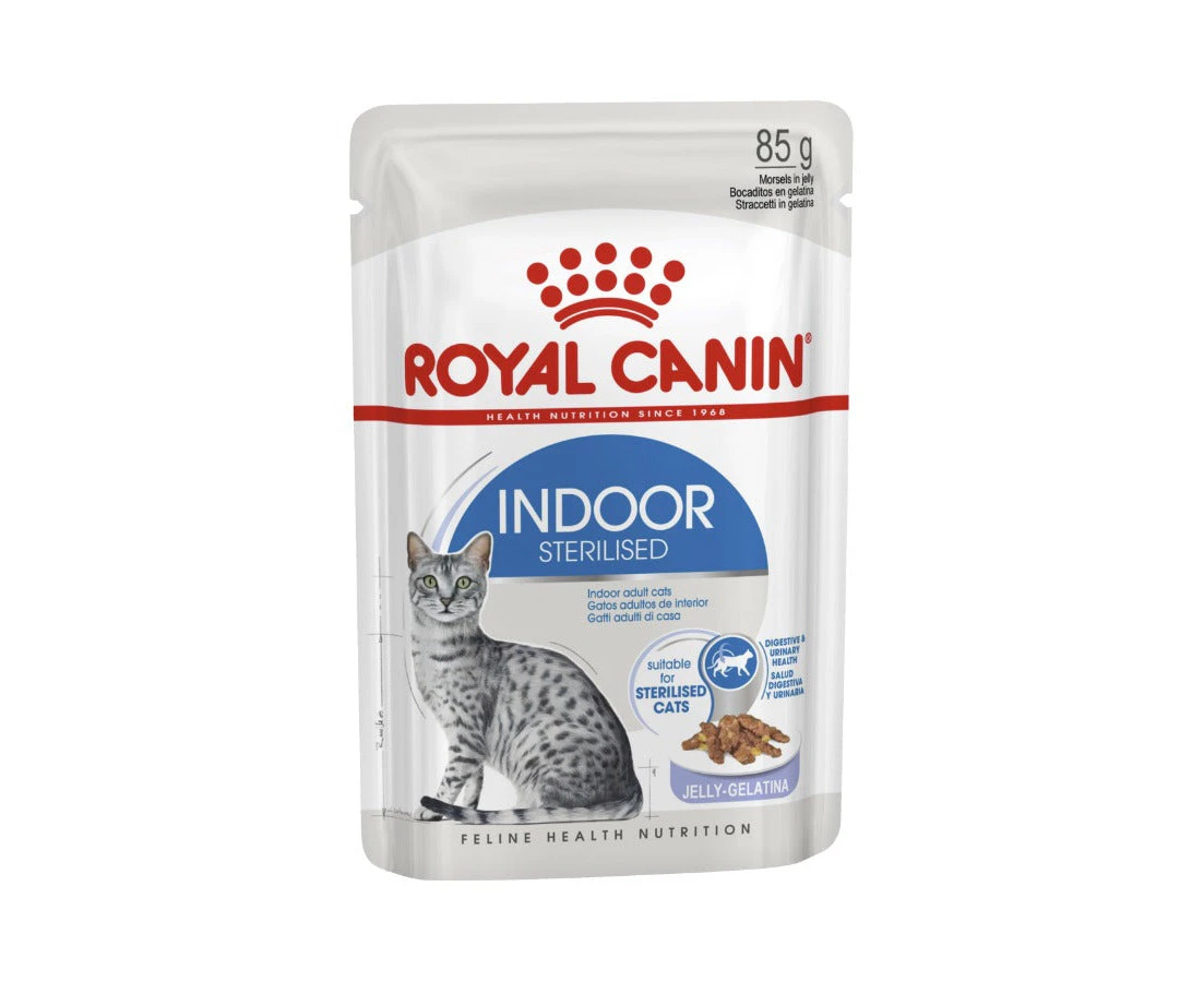 Royal Canin Indoor Jelly Adult Wet Cat Food 12 X 85g