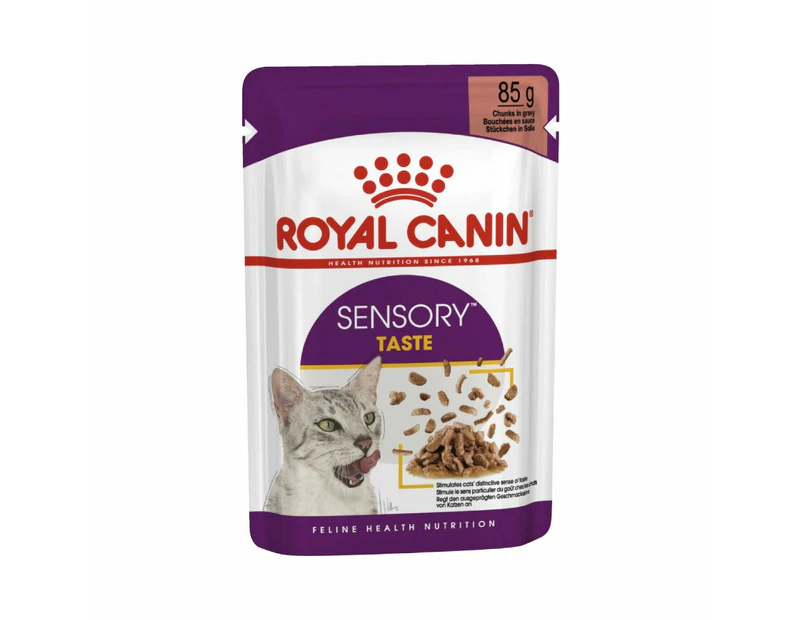 Royal Canin Sensory Taste Gravy Adult Wet Cat Food 12 X 85g