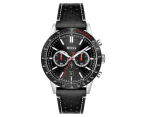 Hugo Boss Men's 44mm Allure Leather Watch - Black/Silver