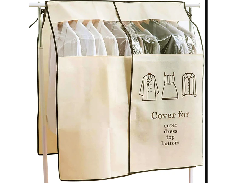 1 piece cover for clothes dust bag beige approx. 90 x 110 cm