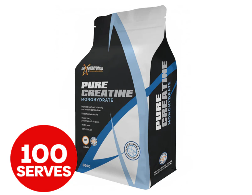 Next Generation Pure Creatine Monohydrate 500g / 100 Serves
