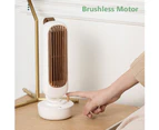 Vintage USB Bladeless 3 Speed Desktop Timing Humidifier Tower Cooling Fan-White