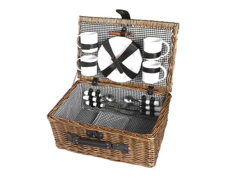 Picnic Baskets Set Outdoor Storage Carry Trip