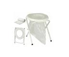 Camp Travel Camping Portable Folding Toilet Caravan with 6 replacement bags Outdoor