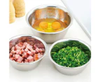 Stainless Steel Mixing Bowls (set Of 5) Non Slip Nesting Whisking Bowls Set Mixing Bowls For Salad Zh5 Zh5