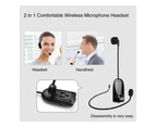 Wireless Personal Voice Amplifier with Portable Microphone Headset, 18W Rechargeable Microphone Speaker, Waterproof Bluetooth PA System Black