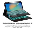 Backlit Touch Case with Keyboard for iPad 10th Generation 10.9 inch 2022 Multi-Touch Trackpad - Detachable Wireless Keyboard Cover with Pencil Holder