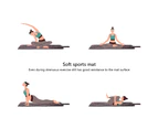 Yoga Mat Foldable Fitness Mat Non-Slip Pilates Mat Natural Rubber