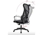 Office Chair Ergonomic High Back Mesh Computer Chair With Lumbar Support Adjustable Armrest, Backrest And Headrest