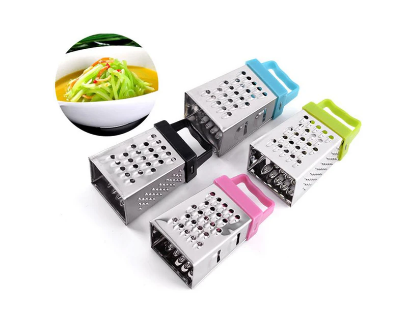 Mini Four-sided Kitchen Manual Vegetable Cutter Slicer Stainless Steel Grater For Kitchen Carrot Fruits Cheeses Vegetable Tool