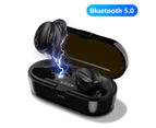 Polaris XG13 Pro Digital DisplayWireless Bluetooth-compatible 5.0 HiFi Earphones Sport Earbuds-Black