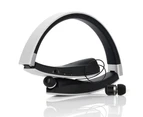 Polaris SX-991 Sports Folding Telescopic Wired Bluetooth-compatible 4.1 Stereo Earphones Headphone-Black