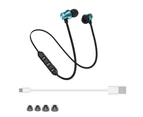 Polaris Wireless Bluetooth-compatible Magnetic In-Ear Earphone Headset Stereo Headphone with Mic-Silver