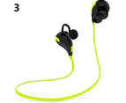 Polaris Stereo Wireless Earphone Sport Headset Bluetooth-compatible Headphone for iPhone Cell Phone-Green