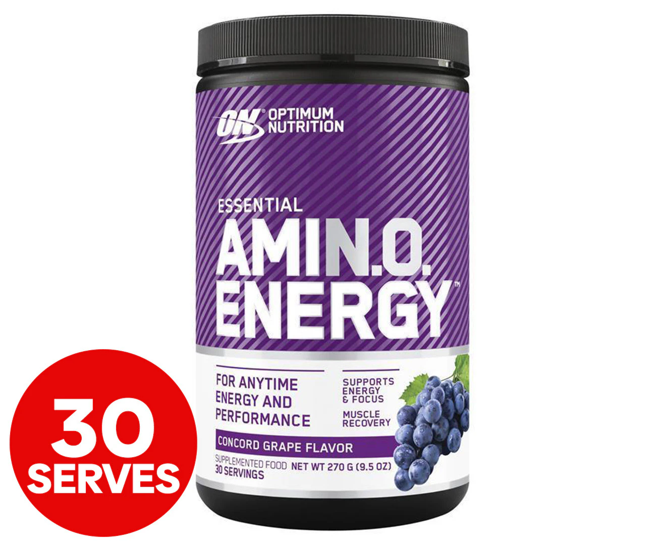 Optimum Nutrition Amino Energy Concord Grape 270g / 30 Serves