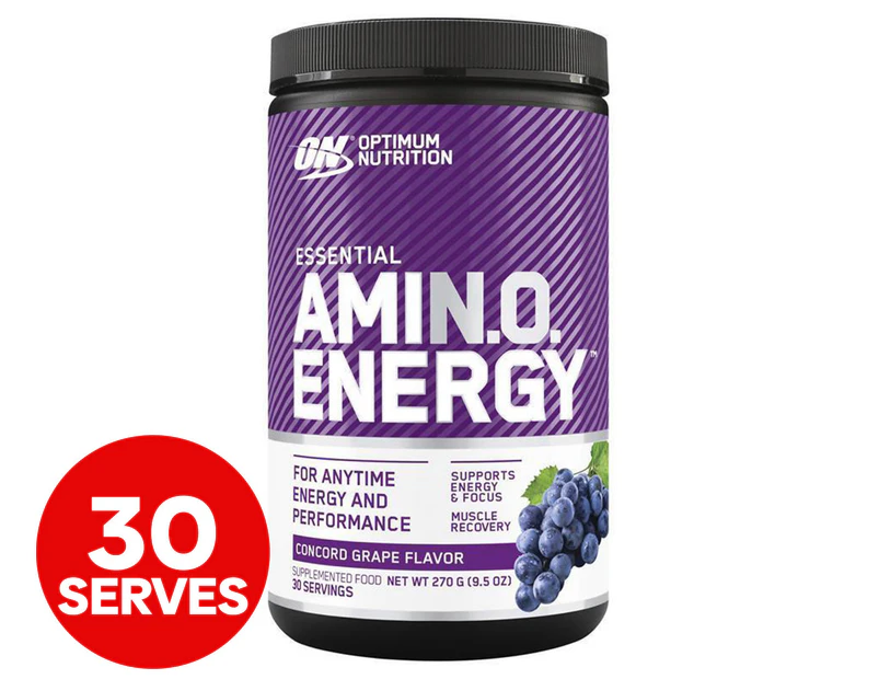 Optimum Nutrition Amino Energy Concord Grape 270g / 30 Serves