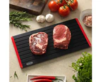 (Family 16x8) - Blazin' Thaw Defrosting Tray | 16” x 6mm Extra-Large Family Size Thawing Plate with Extra Thickness for MORE Defrost Power | Thick Grooves