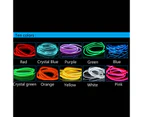Neon LED Car Interior Lighting Strips Auto LED Strip Garland EL Wire Rope Car Decoration lamp Flexible Tube - 2M&USB drive