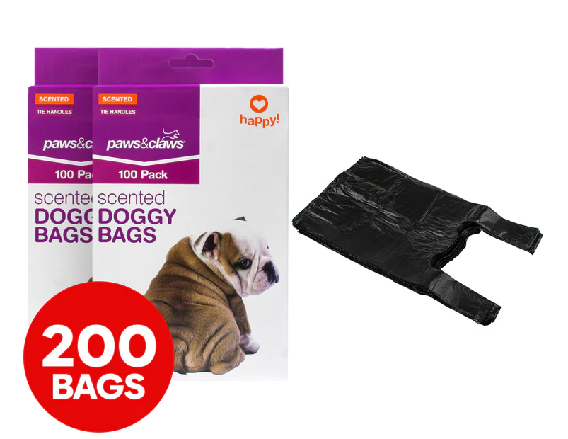 2 x Paws & Claws Scented Doggy Bags 100pk