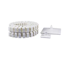 Cable Management Spine, Desk Cord Organizer Vertebrae, Keeps Power and AV Cords Safe and Organized - White