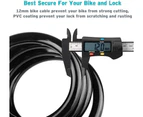 Bicycle Lock,Bike Lock - Greenbicycle Lock Mountain Bike Anti-Theft Lock Bicycle Four-Digit Password Lock Security Anti