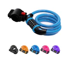 Bike Locks Cable Coiled Secure Resettable Combination Bike Cable Lock with Mounting Bracket