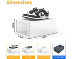 Advwin Plastic Shoe Box 15/27/30/40/45 Pack Stackable Foldable Shoe Cabinet Sneaker Display Box Clear