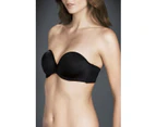 Women Berlei Ultimate Strapless Tshirt Wire Bra Black Y441s Elastane/Nylon - Black